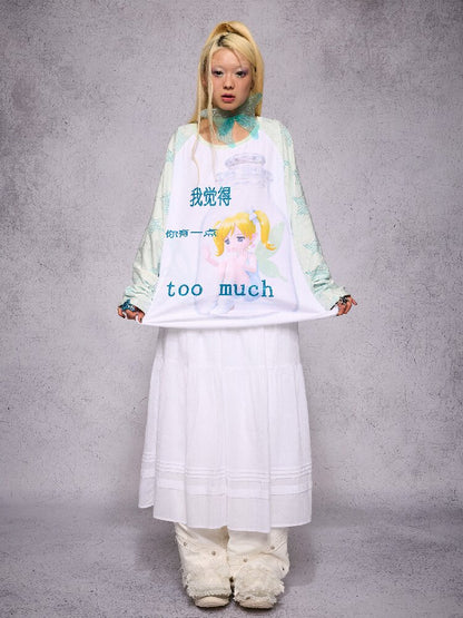 Elf Girl Printed Long Sleeve Top【s0000018731】