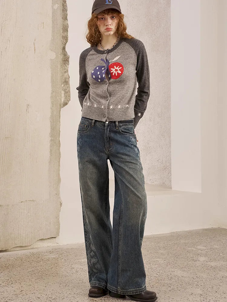 Slim-Fit Long-Sleeve Knit Cardigan Jacket【s0000014041】