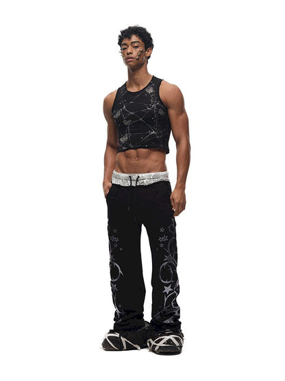 Butterfly Spider Web Iron On Vest【s0000012584】