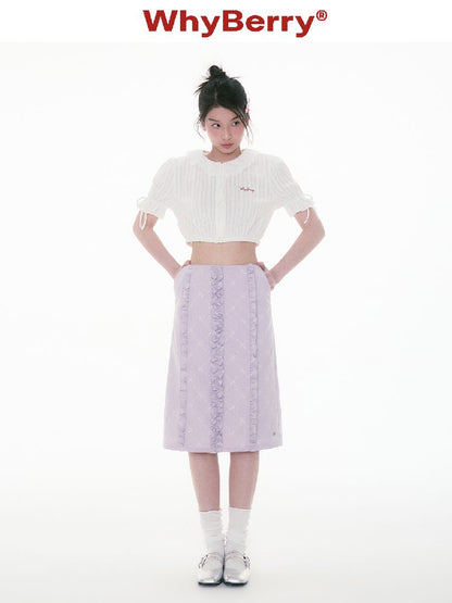 Bubble Sleeve Short Sleeve Blouse【s0000011996】