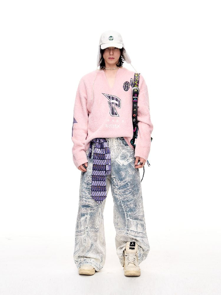 V-Neck Pullover Sweater【s0000011353】