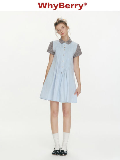 Rain Falling Organ Fake Two Dress【s0000015685】