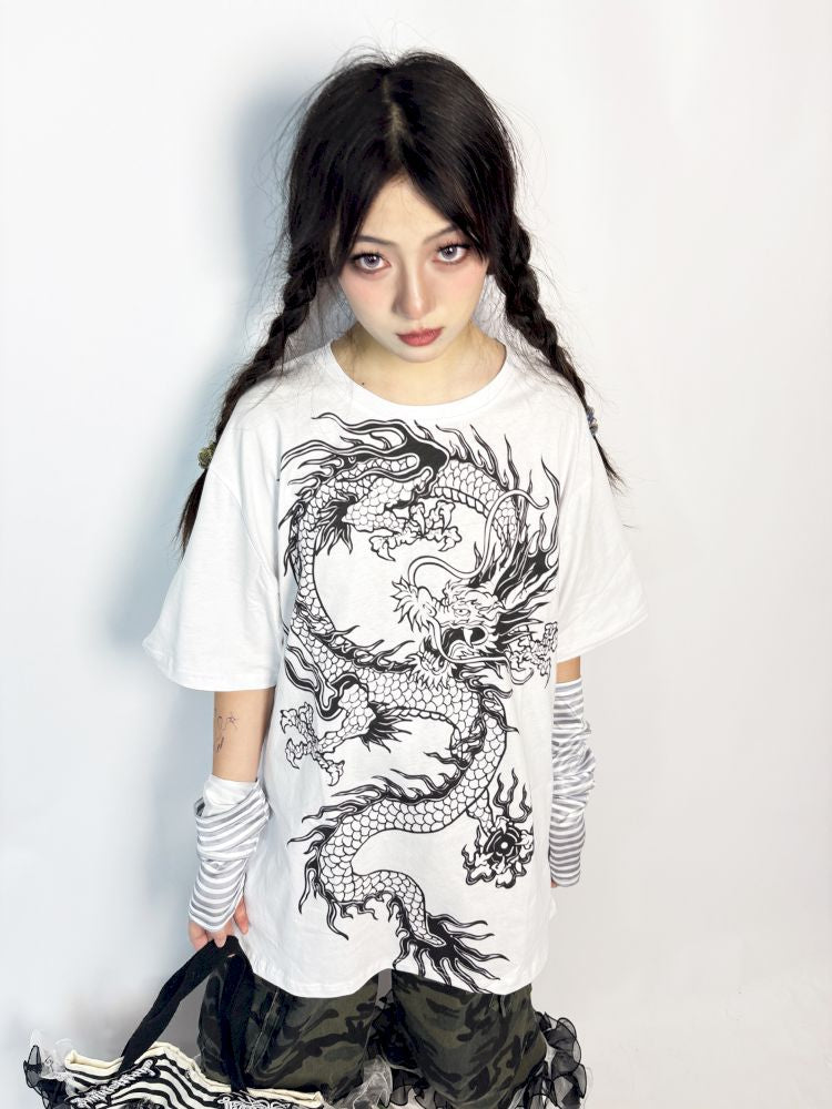 Short-sleeved tops subculture suit【s0000013727】