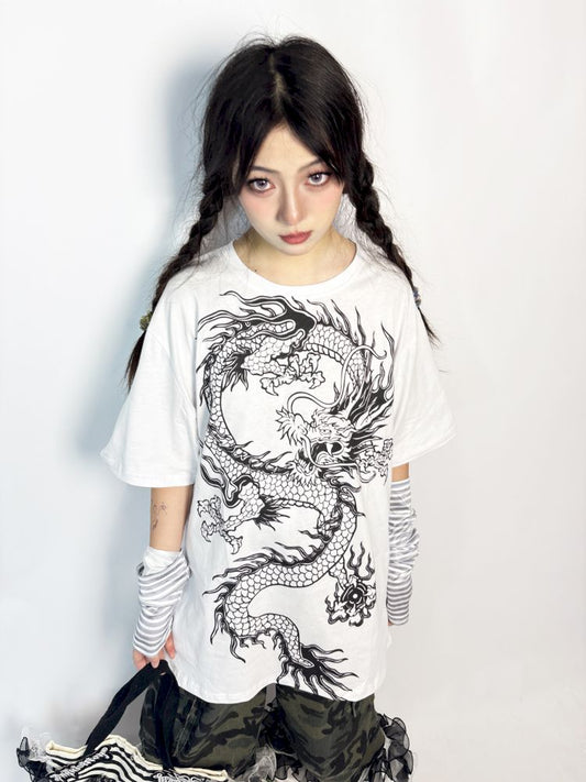 Short-sleeved tops subculture suit【s0000013727】