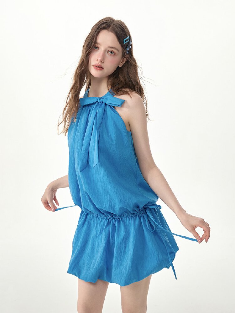 Summer Halter Off-Shoulder Dress【s0000017251】