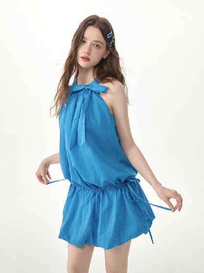 Summer Halter Off-Shoulder Dress【s0000017251】