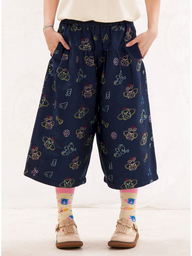 Animal angel knitted mid-calf socks【s0000013194】