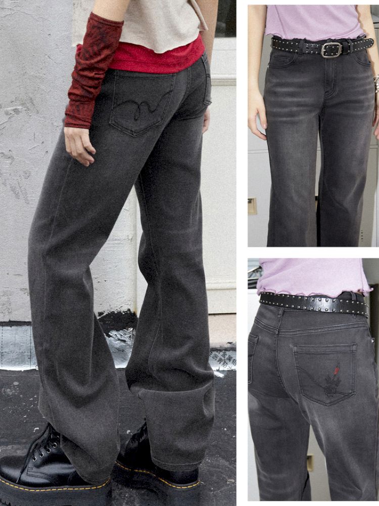 Slim micro flare pants【s0000012275】
