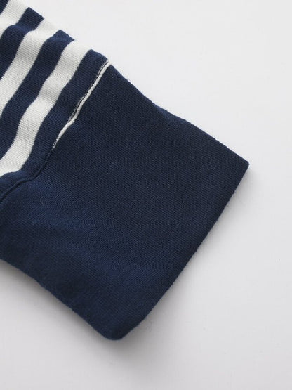 Striped Drawstring Base Layer Set【s0000019259】