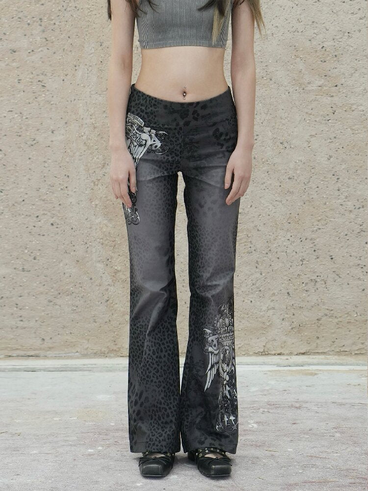 Leopard Pattern Corduroy Pants【s0000018072】