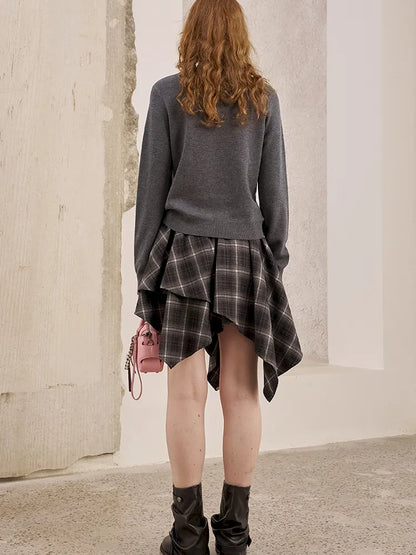 Kitten Crewneck Oversized Sweater Knit Top【s0000014065】