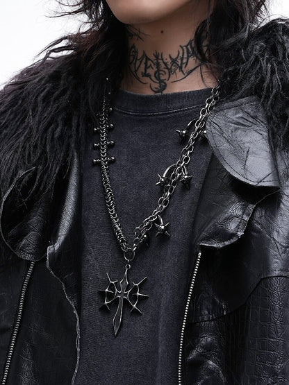 Castle Duke Gothic Punk Heavy Necklace【s0000018975】