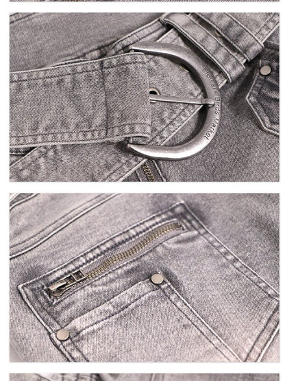 Polished White Pleated Denim Pant【s0000016056】