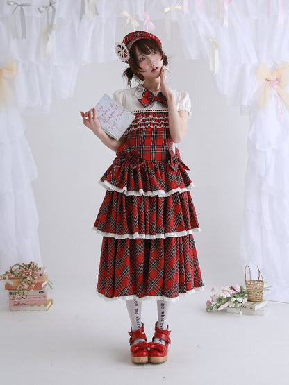 Red Retro Lolita Cake Dress【s0000016562】
