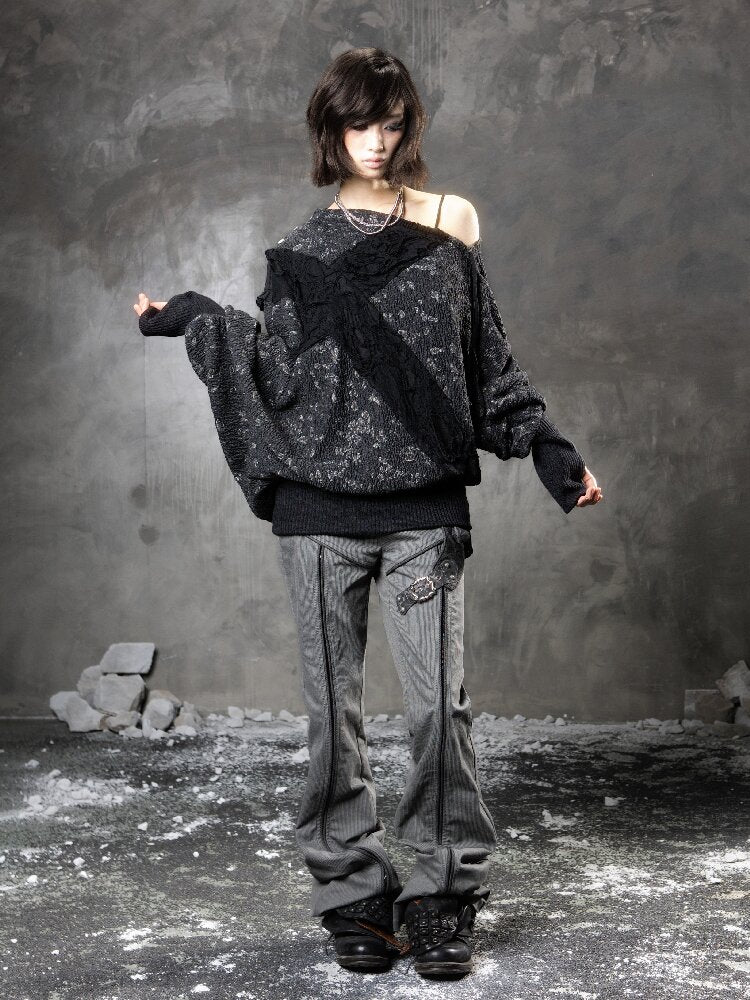 Cross Bat Sleeve Top【s0000015946】