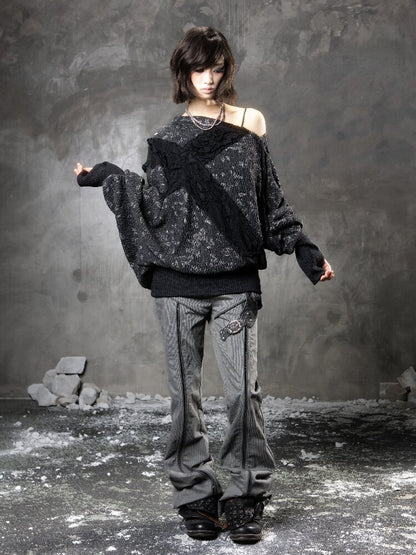 Cross Bat Sleeve Top【s0000015946】