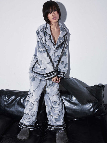 Soft Double Sided Fleece Pajamas【s0000015557】
