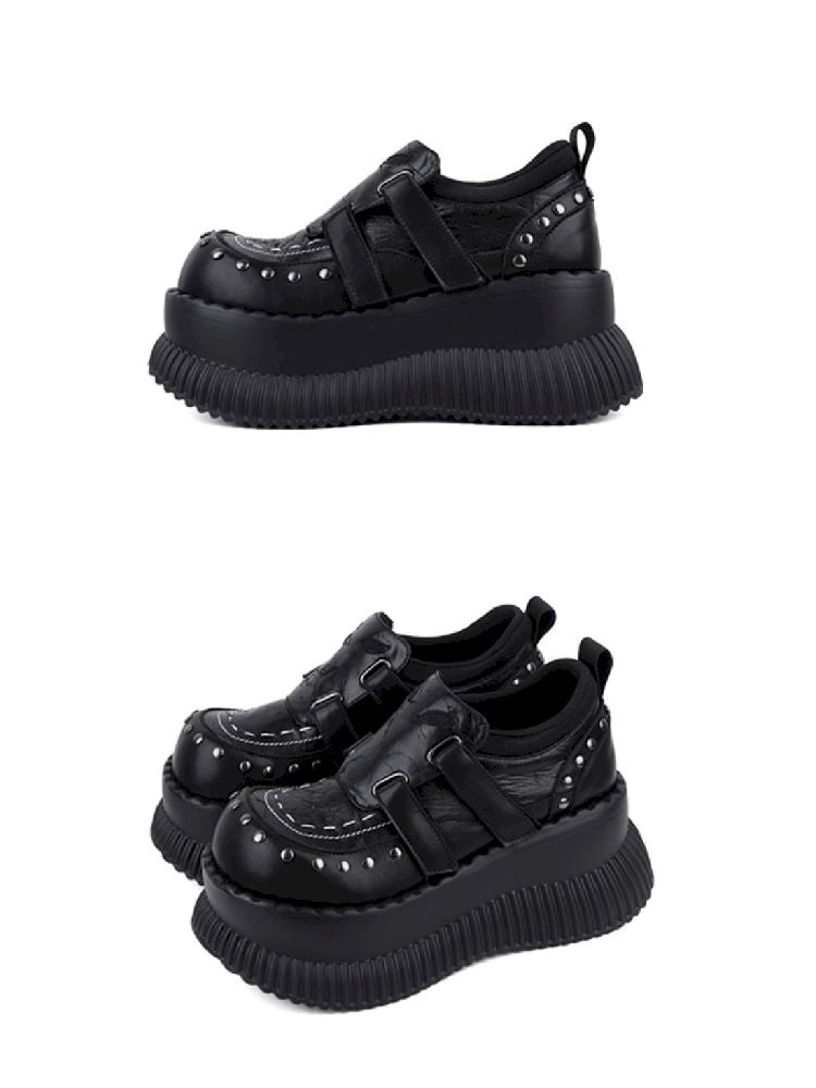 Punk Style Rivet Small Leather Shoes【s0000011712】