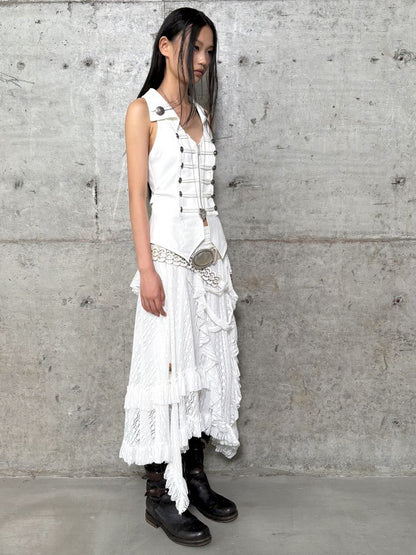 Ruffled Low-Waist Fairy-Style Skirt【s0000012709】