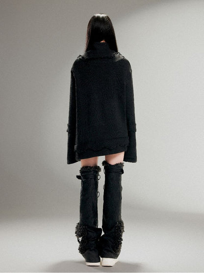 High Neck Fringe Sweater【s0000011259】