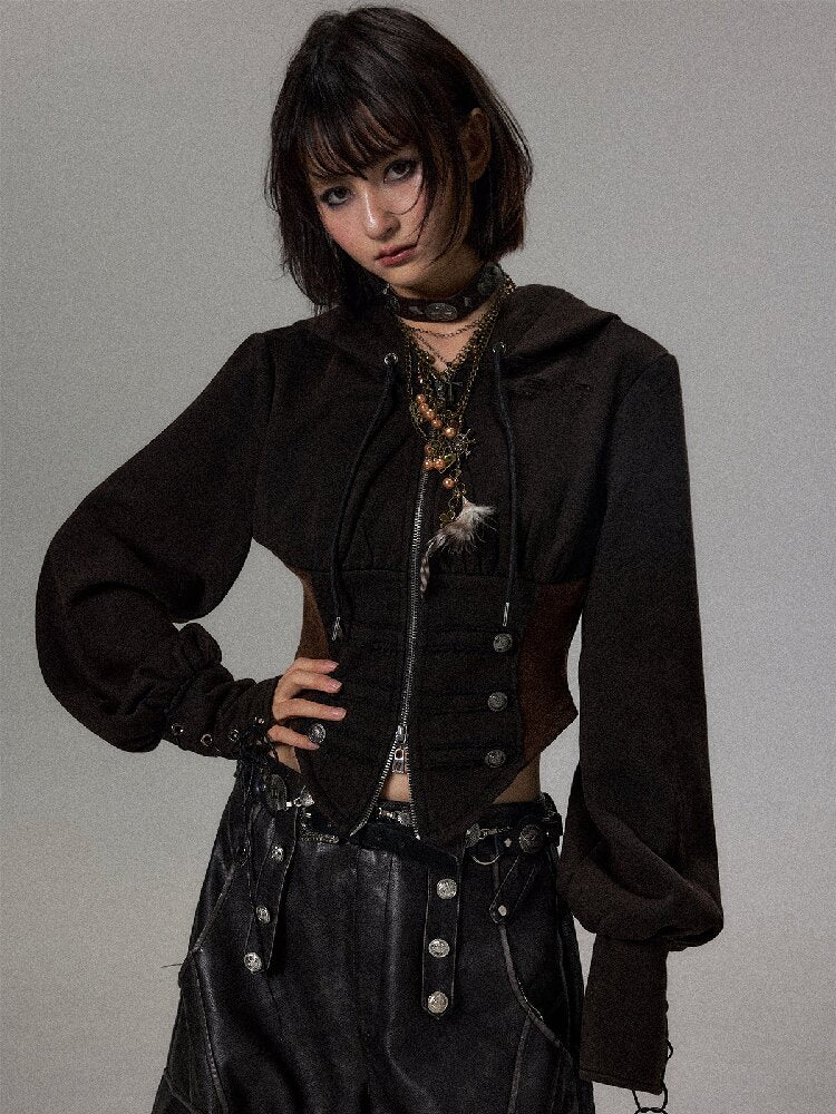 Court Napoleon Washed Hoodie Jacket【s0000018499】