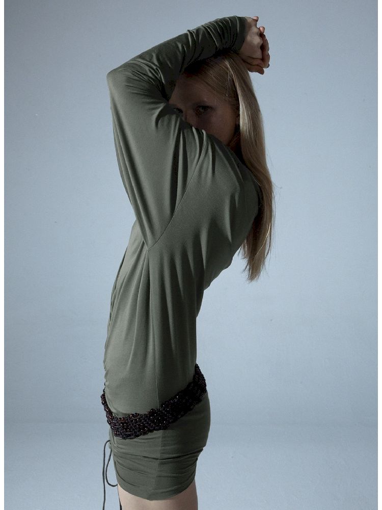 Drawstring One Shoulder T-Shirt【s0000011277】