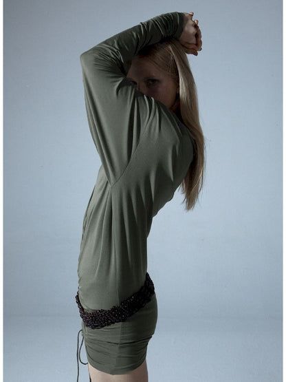 Drawstring One Shoulder T-Shirt【s0000011277】