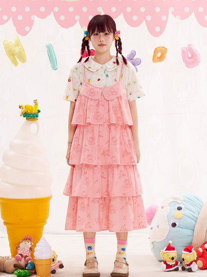 Animal Angel Pink Cake Halter Dress【s0000013192】