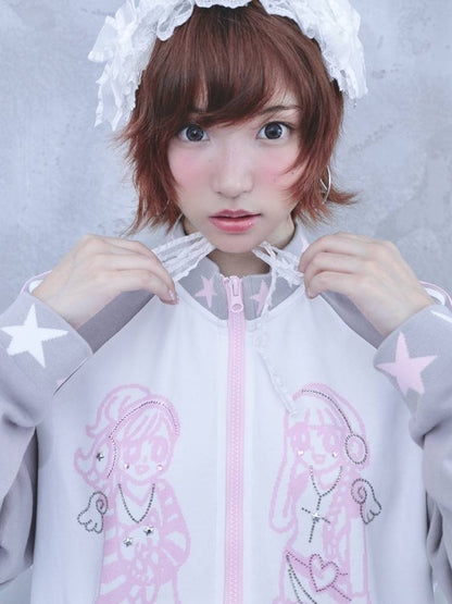 Stand-Up Collar Sportswear Hoodie Jacket【s0000014448】