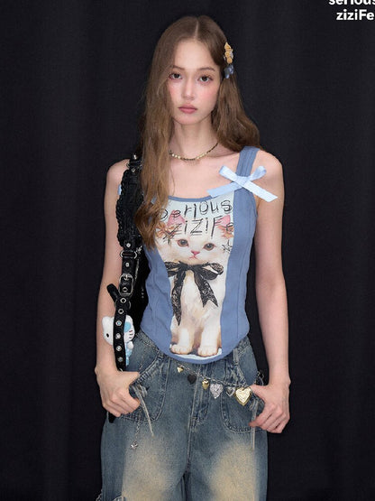 Elegant Bow Strap Slim Camisole【s0000017160】
