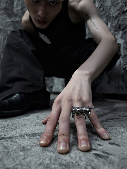 Hardcore Punk Mechanical Open Ring【s0000018872】