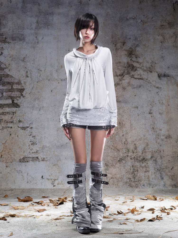 Pull-Over Collar Knit Dress【s0000014491】