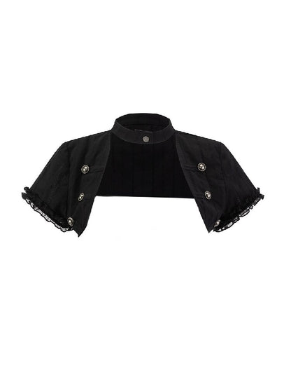 Punk Textured Ruffled Two-Piece Set【s0000017497】