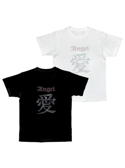 Positive Shoulder Slim T-shirt【s0000012456】