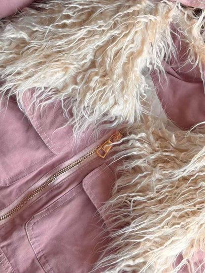 Slim Pocket Plush Collar Jacket【s0000015400】