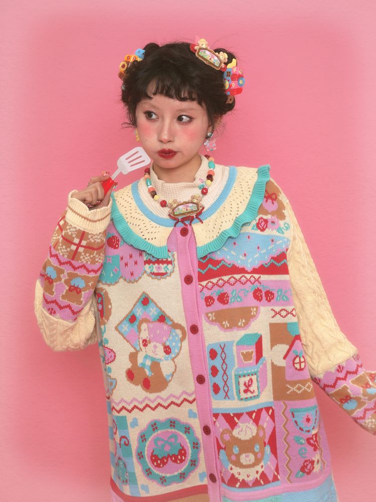 Knit Lapel Cardigan【s0000011329】