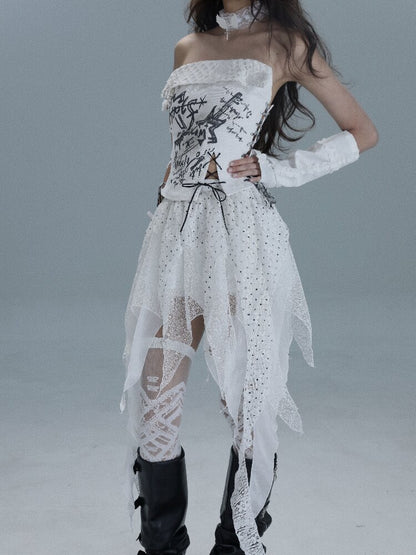 Irregular Splicing Broken Skirt【s0000016716】