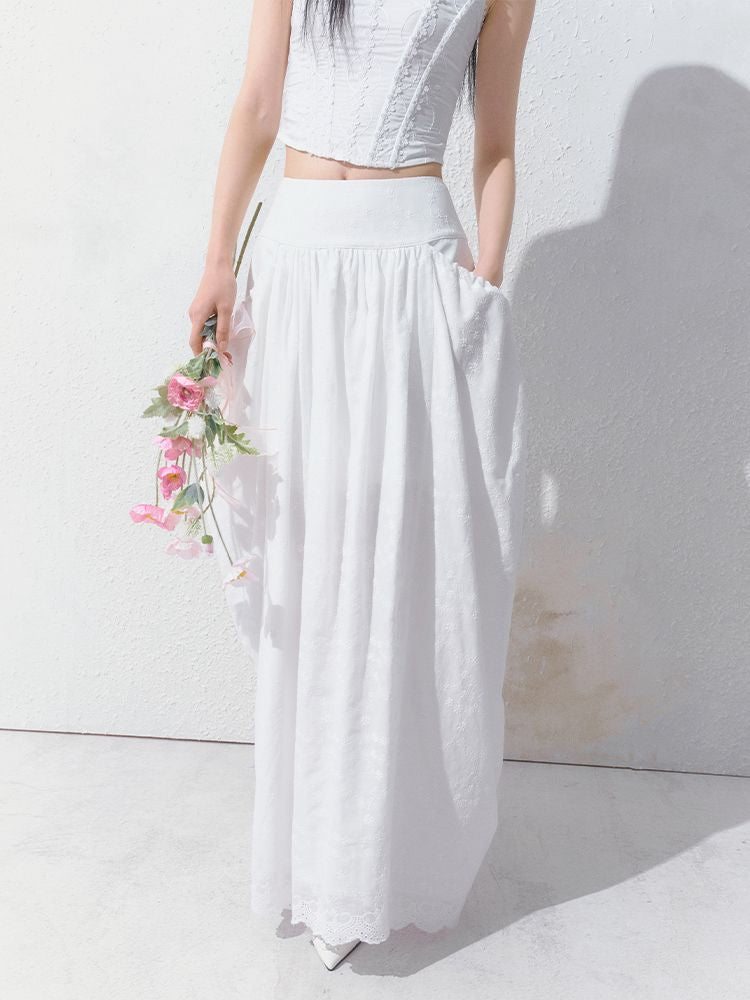 High-Waisted Half-Length Skirt【s0000012154】