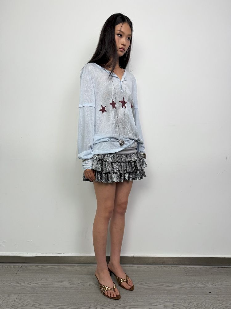 Multi-Layer Pleated Puffy Cake Skirt【s0000012215】