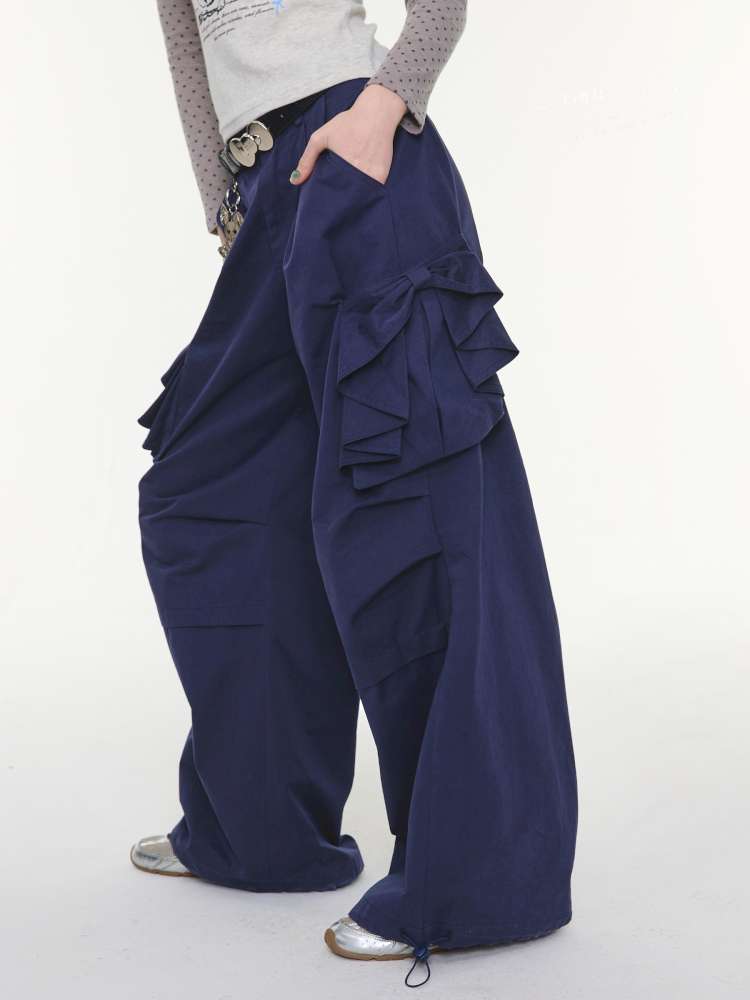 Dark Blue Functional Cargo Pants【s0000015424】