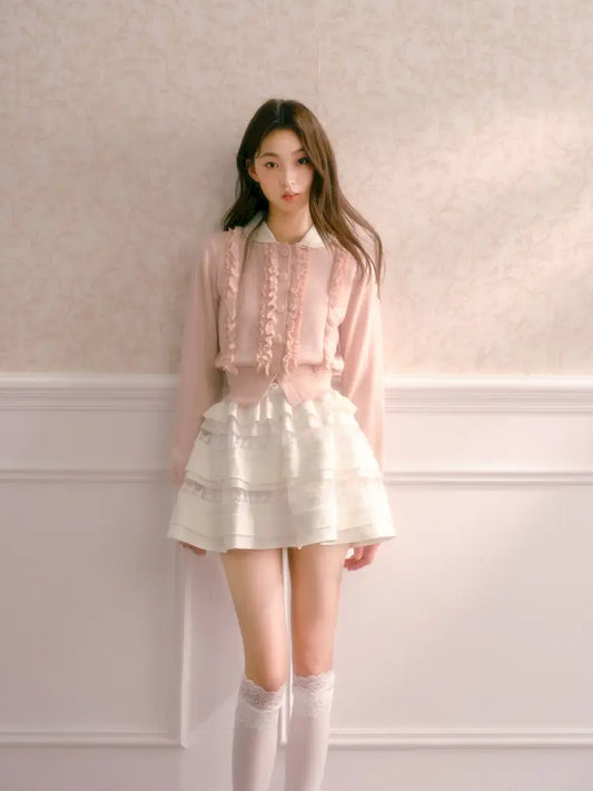 Short-Sleeve Sweater Jacket【s0000014336】