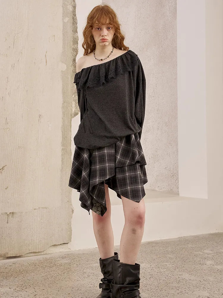 Lace Patchwork Skirt A-Line Mini Skirt【s0000014066】