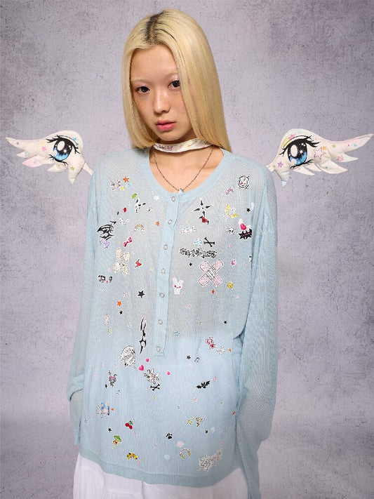 Dreamy Eye Angel Wing Collar【s0000018730】