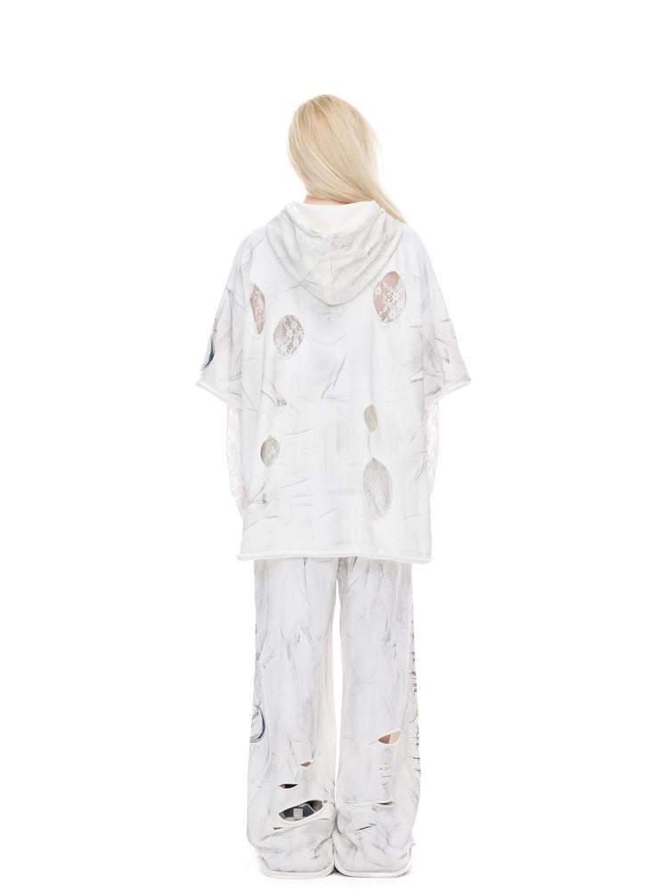 Irregular Hole Rock Punk Loose Pants【s0000012986】