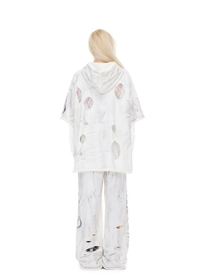 Irregular Hole Rock Punk Loose Pants【s0000012986】