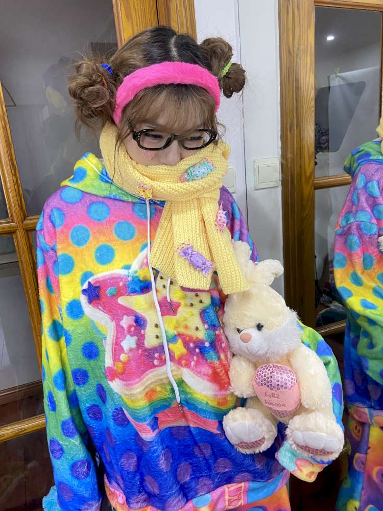 Goose Yellow Knitted Warm Cute Scarf【s0000014867】