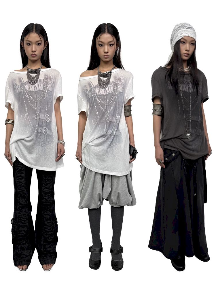 Knot Shape Short Sleeve T-shirt【s0000012212】