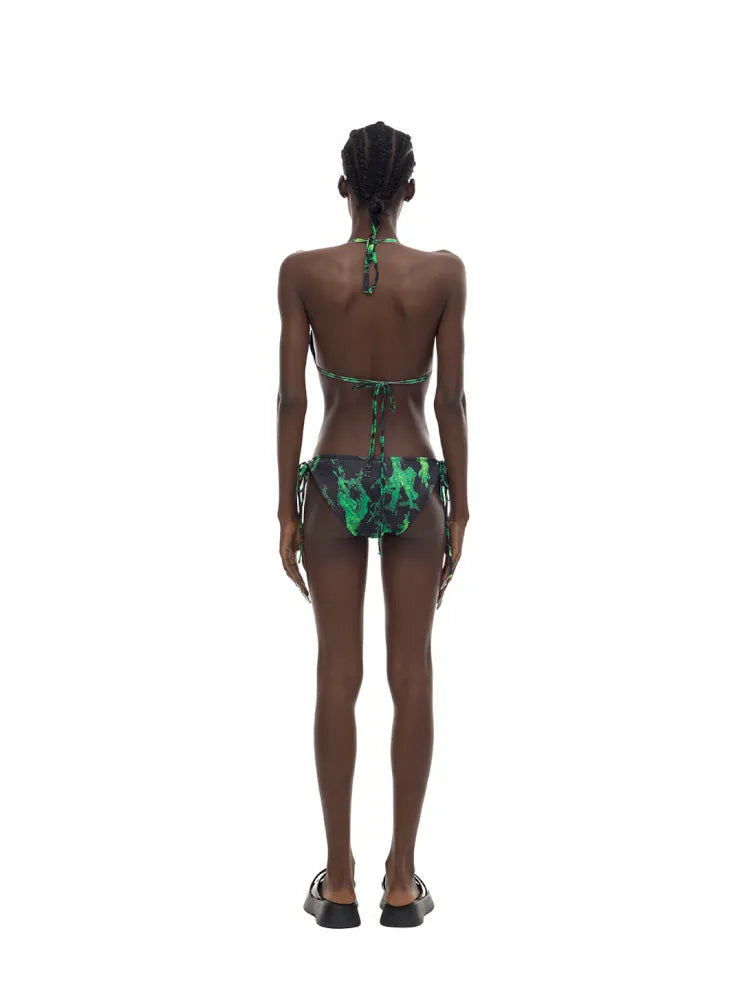 Moon Flame Fluorescent Green Swimsuit【s0000014006】