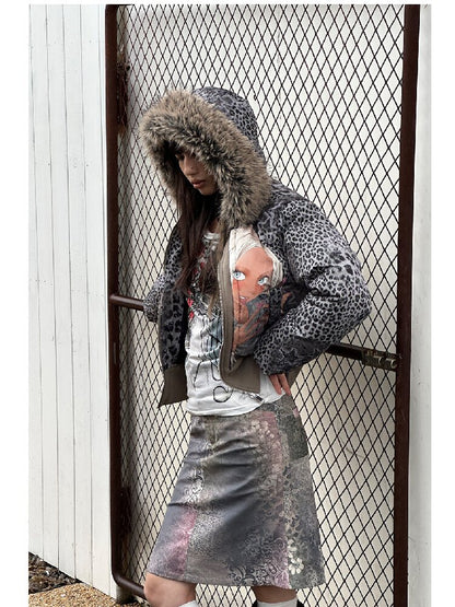 Graffiti White Duck Down Jacket【s0000018070】