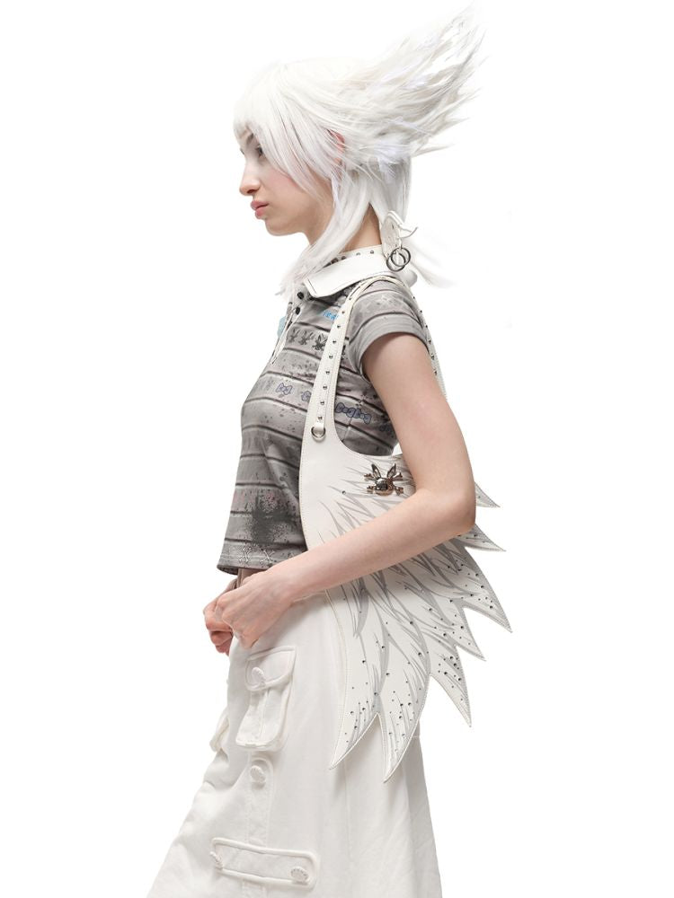 Angel Wings Starlight Hot Rhinestones Armpit Bag Tote【s0000012601】